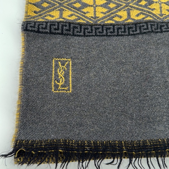 YSL %100 WOOL SCARF - Picture 2 of 5